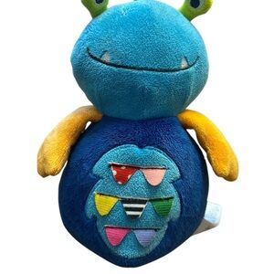 Carter's 3-Eyed Blue Monster/Alien 2013 Wobble Chime Plush Baby/Infant Toy